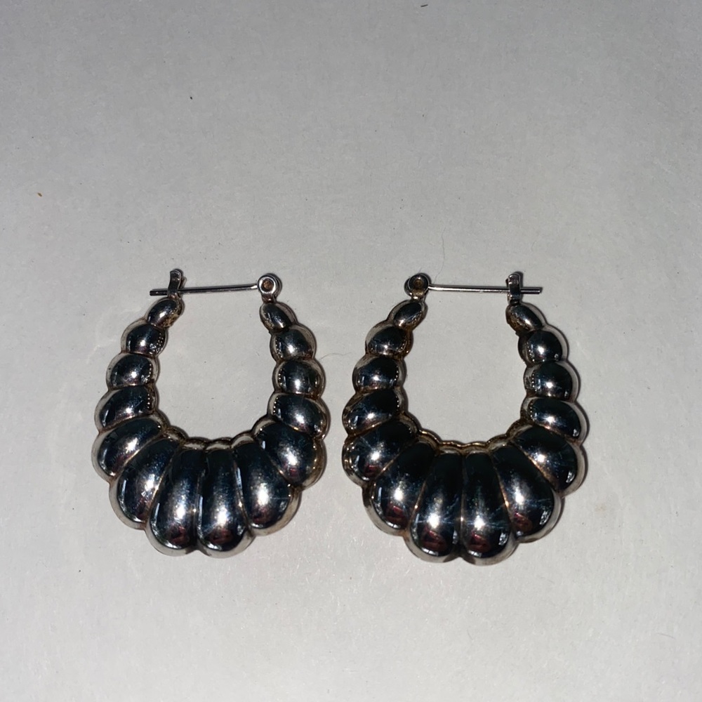 Sterling Silver Shrimp Earrings